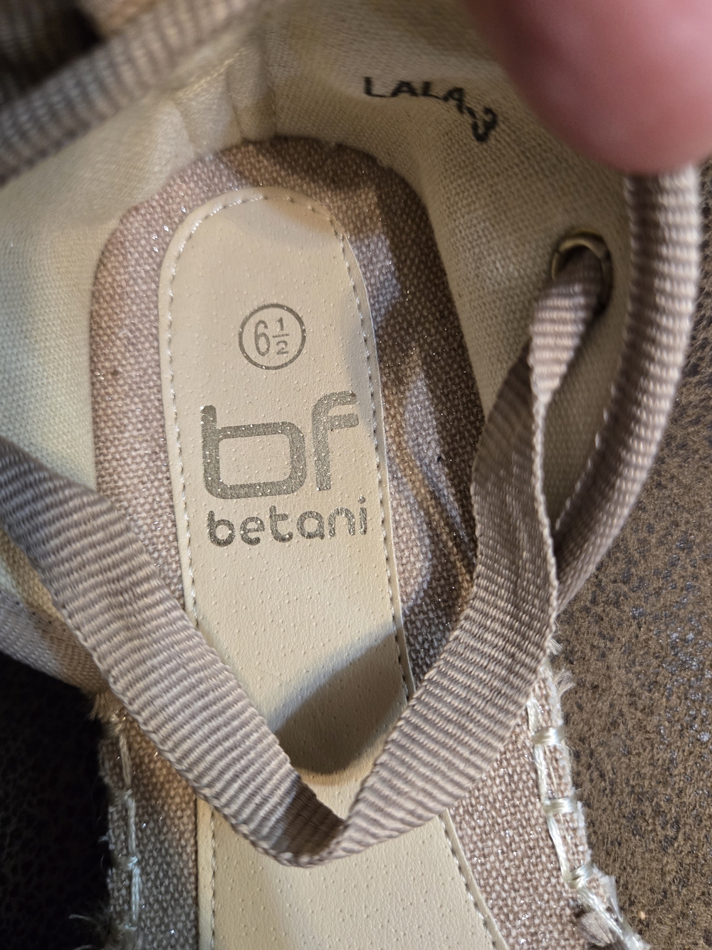 BF Betani Women’s Espadrille Wedge Sandals - Taupe Size 6.5 - Picture 5 of 16